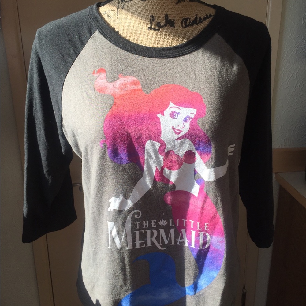 The Little Mermaid raglan tee